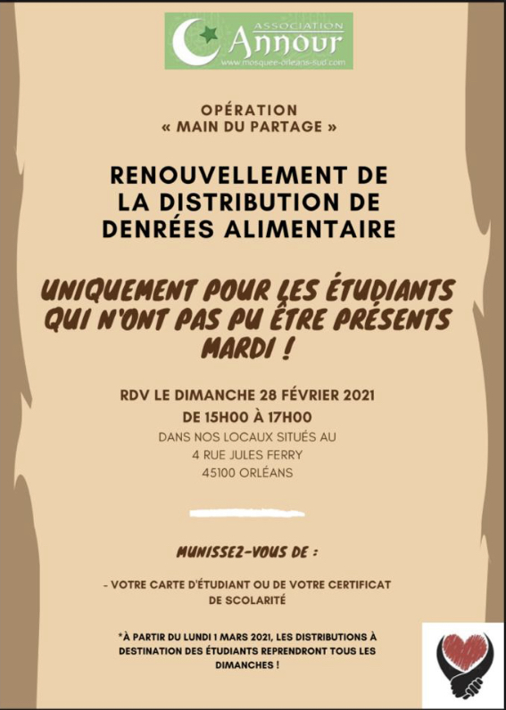 RENOUVELLEMENT DE LA DISTRIBUTION EN FAVEUR DES ÉTUDIANTS