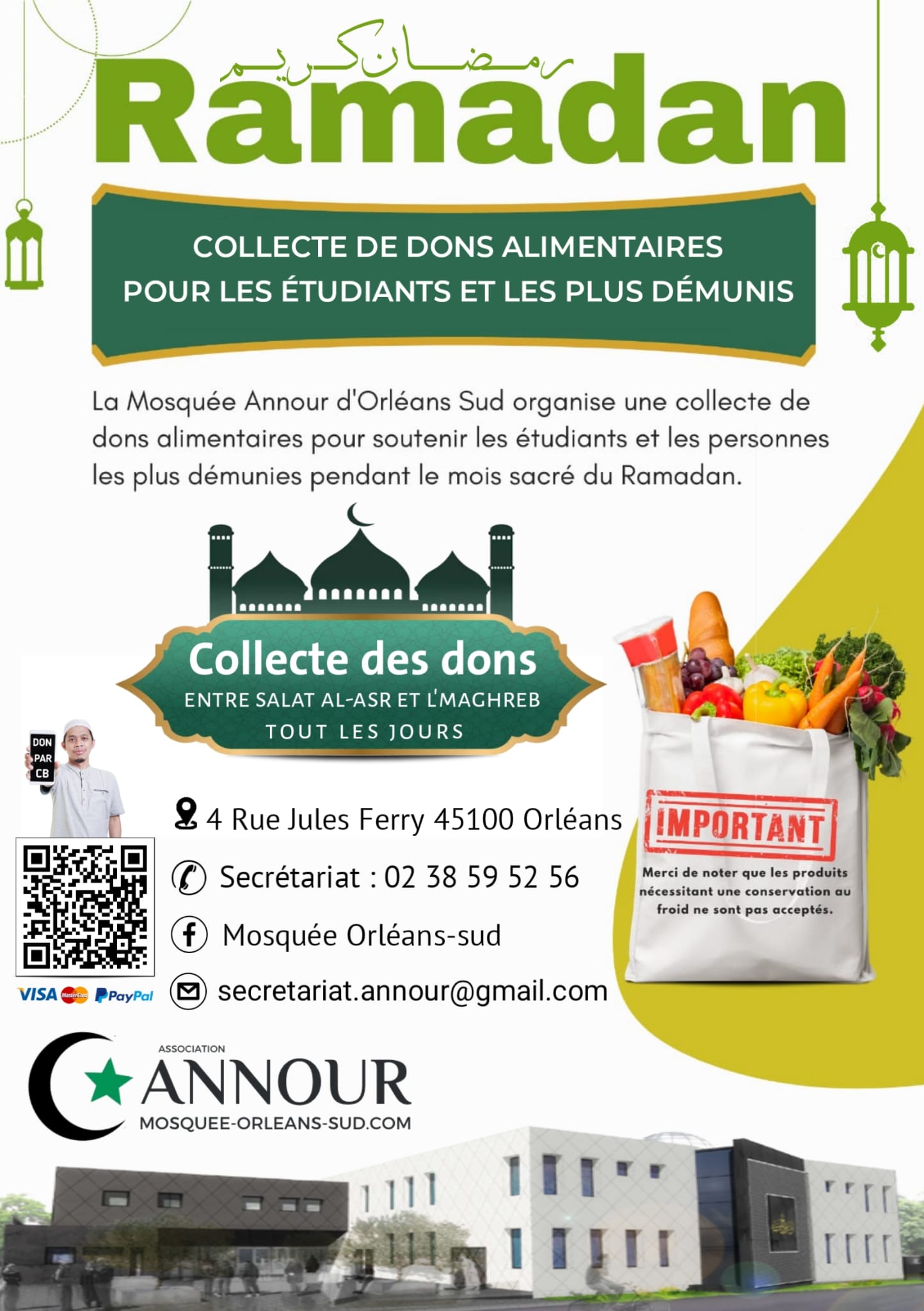 Collecte de dons alimentaires