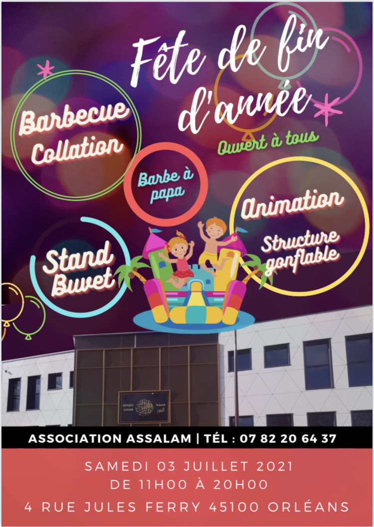 Fête de fin d’année : samedi 3 juillet de 10h00 à 20h00
