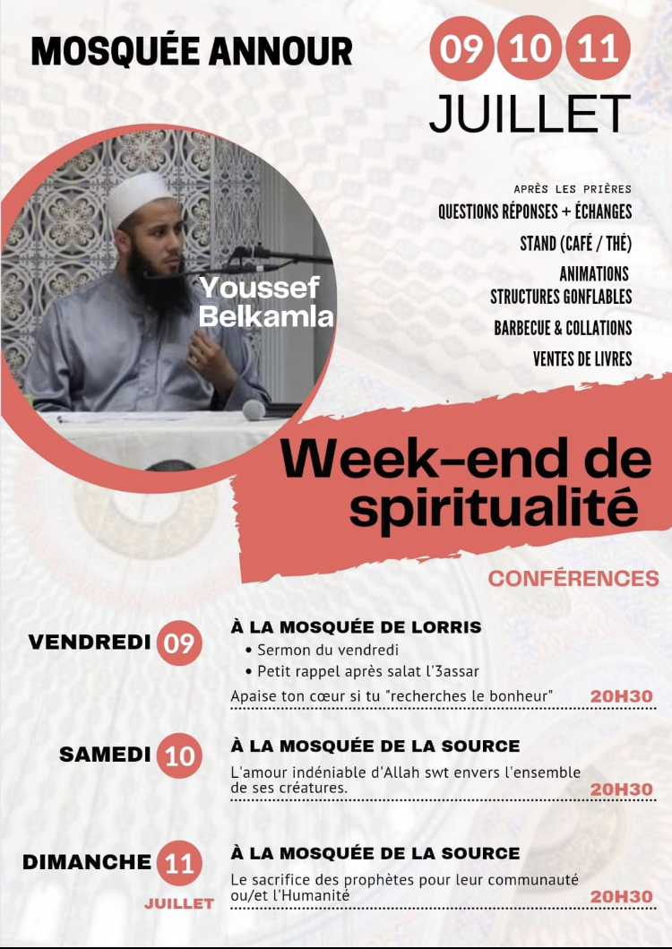 WEEK-END DE SPIRITUALITÉ : BELKAMLA Youssef