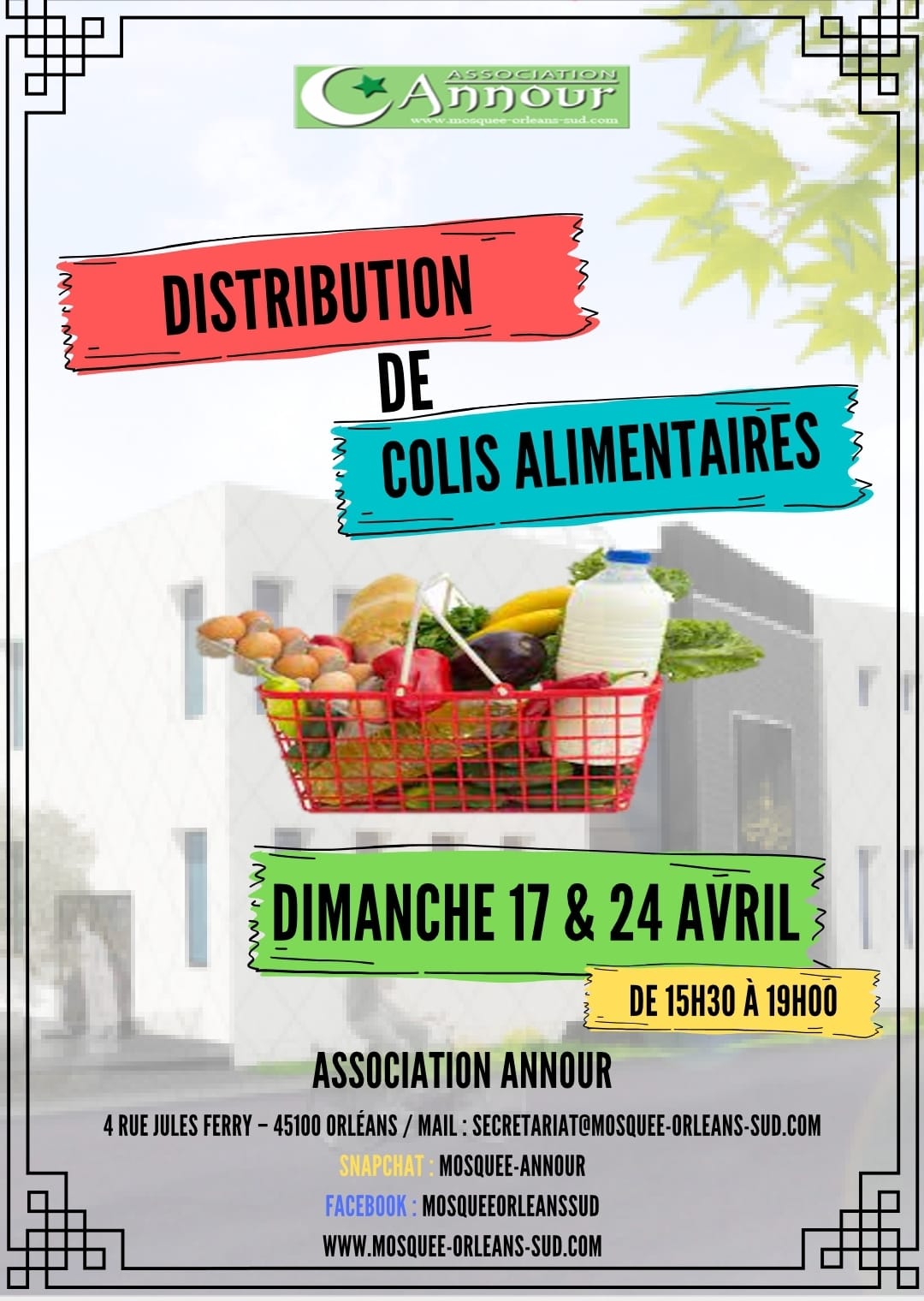 Distribution de colis alimentaire