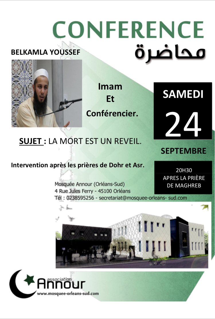 Conférence : Samedi 24 septembre 2022