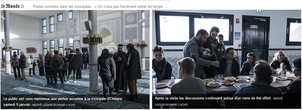 Portes ouvertes dans les mosquées — visite guidée et thé de la fraternité, janvier 2016